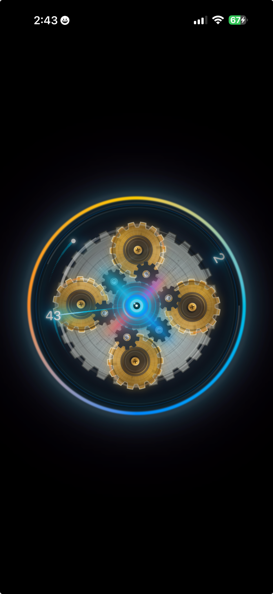 MoodClock running on iPhone